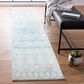 Safavieh Tulum 2" x 9" Ivory and Turquoise Runner, , large