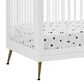 Delta Sloane 4-In-1 Acrylic Convertible Crib in Bianca White and Melted Bronze, , large
