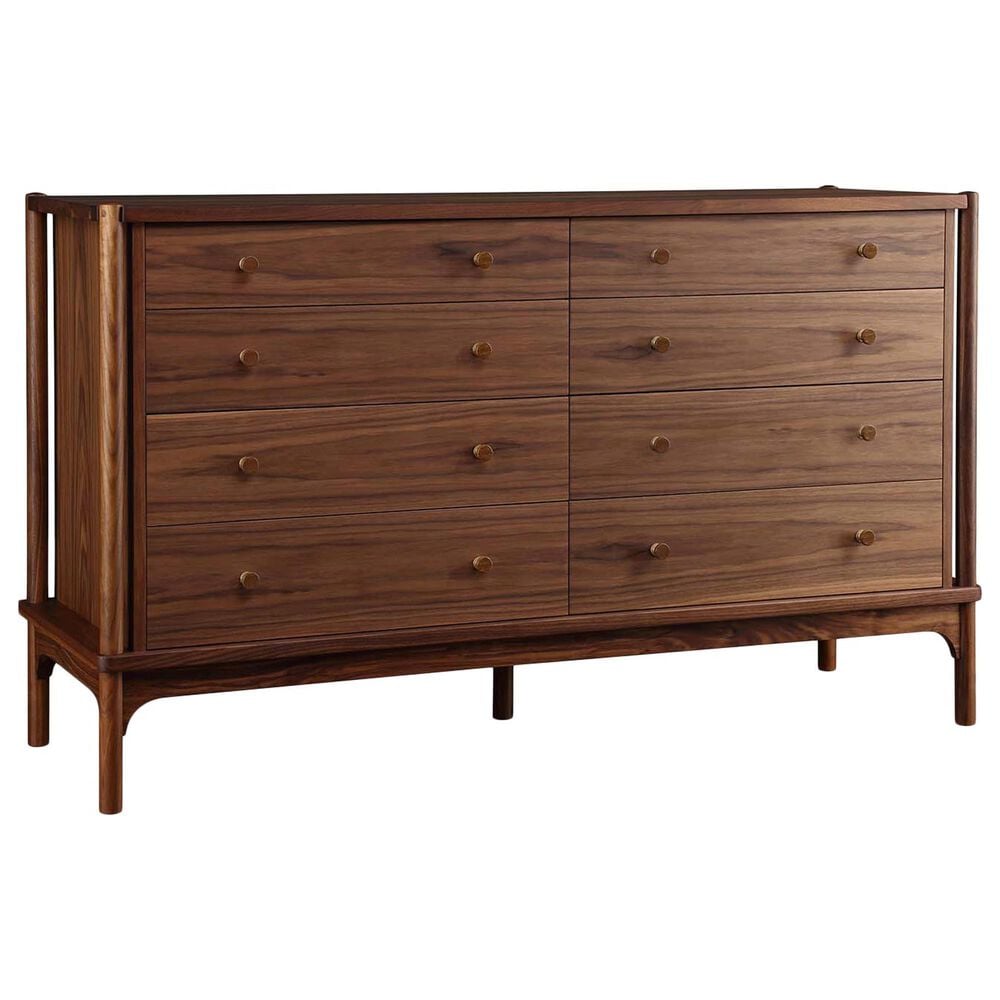 Stickley Furniture Walnut Grove 8-Drawer Dresser in Warm Brown, , large