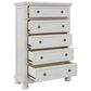 Ashley Robbinsdale 5-Piece King Storage Bedroom Set in Antique White, , large