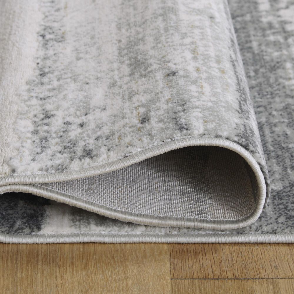 Ashley Abanett 7&#39;10&quot; x 10&#39;2&quot; Gray and Black Area Rug, , large