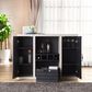 Furniture of America Taylor Buffet in Black/Cement, , large