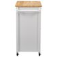 CorLiving Sage 2 Shelves Kitchen Cart in White, , large
