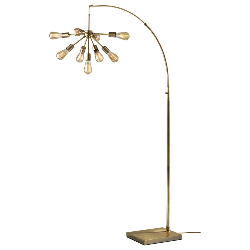 37B Sputnik Arc Lamp in Antique Brass, , large