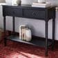 Safavieh Haines 2-Drawer Console Table in Black, , large