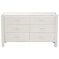 Baxton Studio Laria 6-Drawer Dresser in White, , large