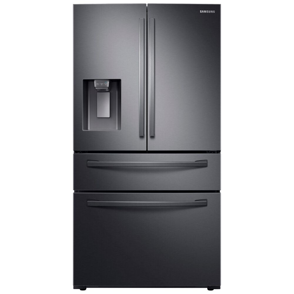 Samsung 4-Door French Door Refrigerator with Twin Cooling Plus in Black Stainless Steel , Black Stainless Steel, large