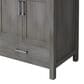 Lexora Home Jacques 30" Single Bathroom Vanity in Distressed Grey with 2 cm White Carrara Marble Top and Rectangular Sink, , large