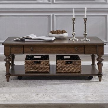 Belle Furnishings Arden Road Rectangular Cocktail Table in Satin Cherry, , large