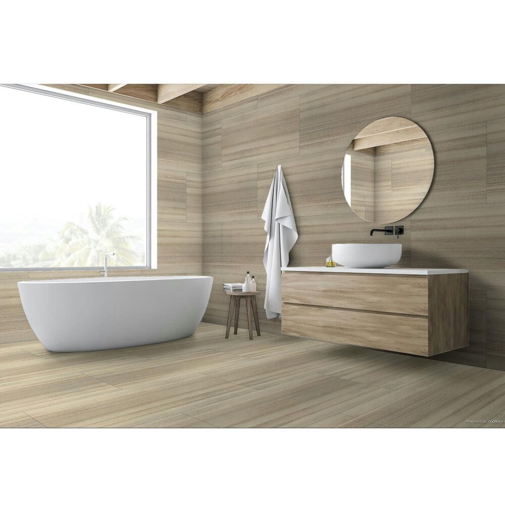 Emser Lunara Mira Knit Honed 24" x 47" Porcelain Tile, , large