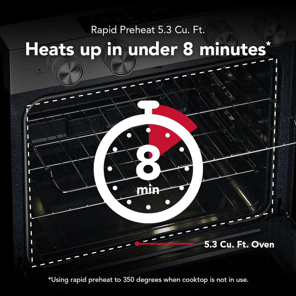 KitchenAid 2-Piece Kitchen Package with 30" Slide-In Smart Electric Range and 30" Over-the-Range Microwave Oven in PrintShield Stainless Steel, , large