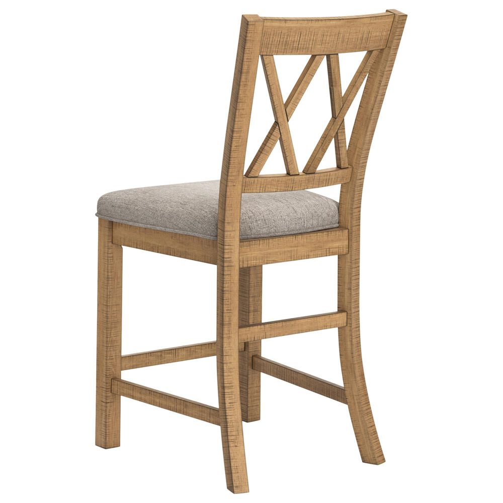 Ashley Havonplane 25.75" Barstool in Light Brown, , large