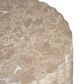 Hearth and Haven Outdoor Carved Side Table with Faux Natural Stone Texture in Gold, , large