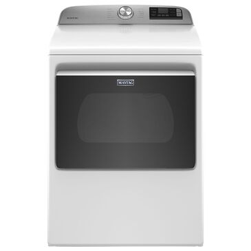 Maytag 7.4 Cu. Ft. Front Load Electric Dryer Smart Capable with Extra Power Button in White, , large