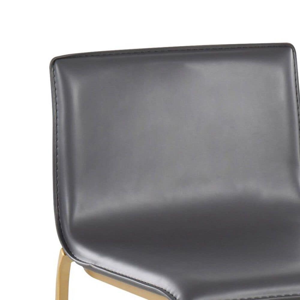 Lumisource Mara Barstool with Grey Cushion in Gold &#40;Set of 2&#41;, , large