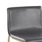 Lumisource Mara Barstool with Grey Cushion in Gold (Set of 2), , large