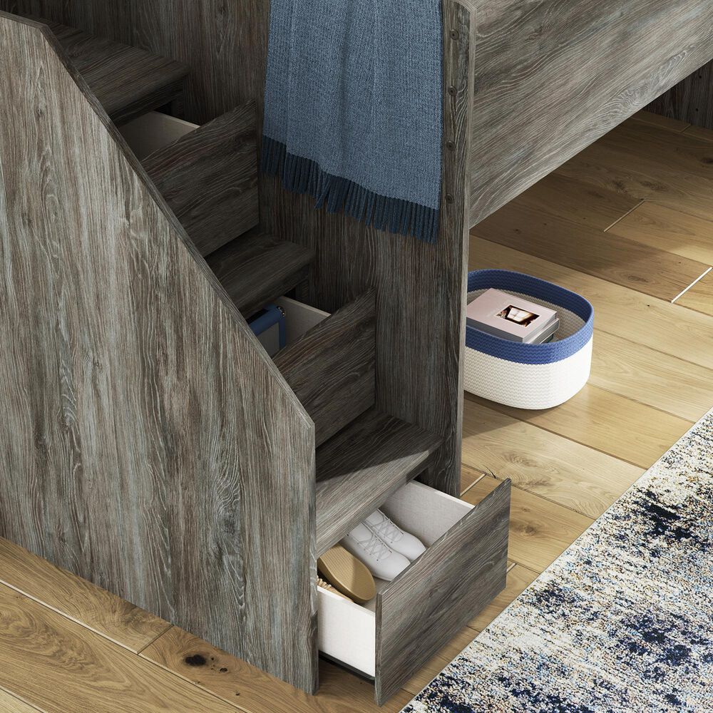 Ashley Frandern Twin Loft Bed in Gray, , large