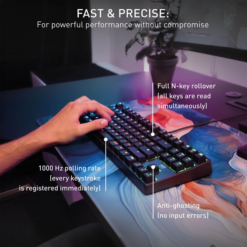 Cherry K4V2 TKL Gaming Keyboard in Black, , large