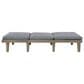 Hearth and Haven Ariana Outdoor Wood Chaise Lounge with Cushions in Grey, , large