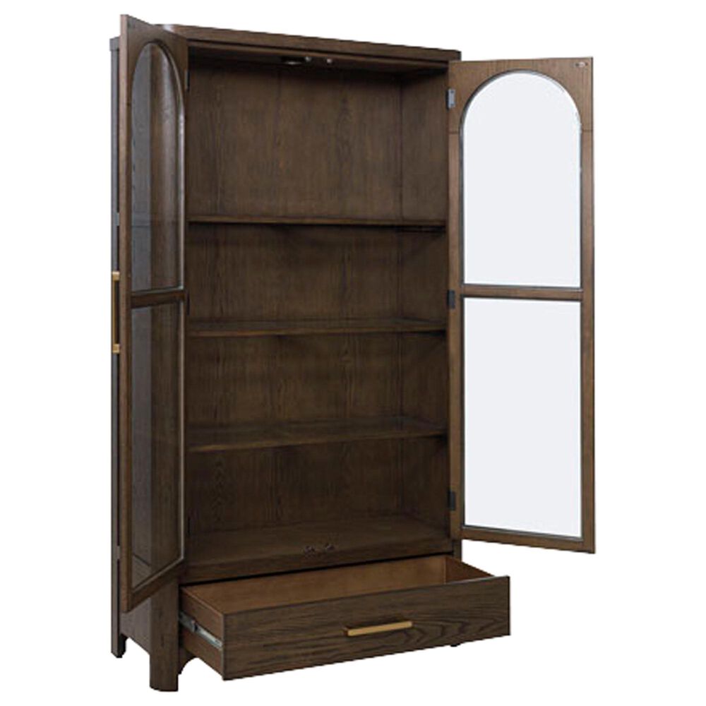 Ashley Radkin Display Cabinet in Burnished Brown, , large