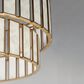 Maxim Lighting Miramar 6-Light Chandelier in Capiz and Natural Aged Brass, , large