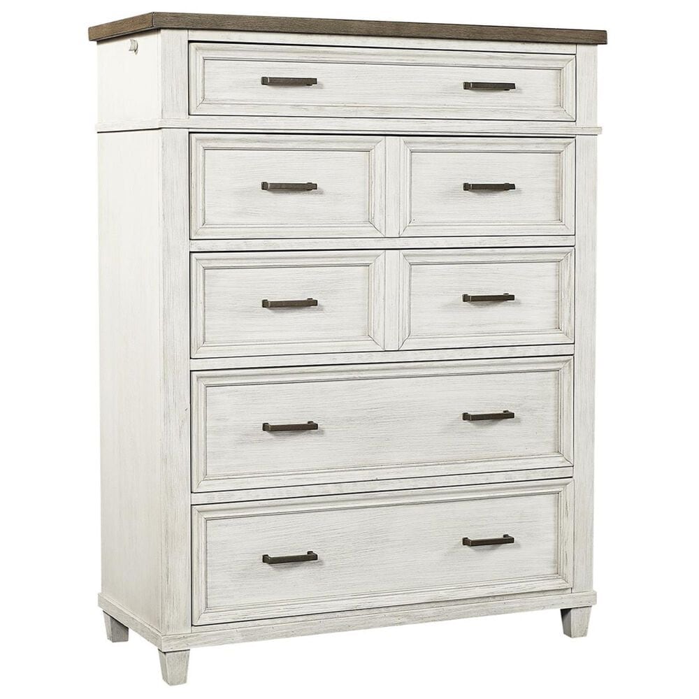 Riva Ridge Caraway 7-Drawer Chest in Aged Ivory, , large