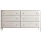 Furniture Worldwide Love Joy Bliss Chelsea 6 Drawer Dresser in Alabaster, , large