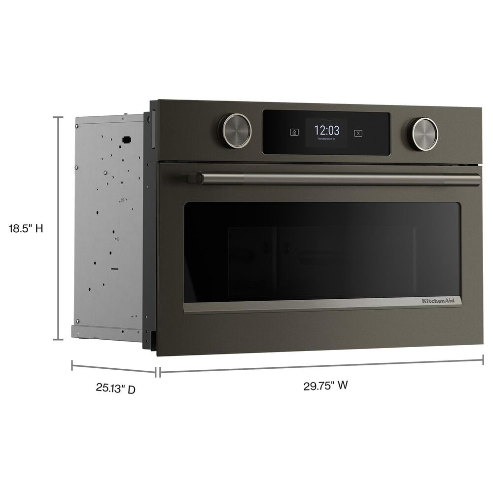 KitchenAid 1.4 Cu. Ft. Built In Microwave Oven with Air Fry in Black Ore, , large