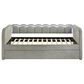 Crown Mark Melody Daybed with Trundle and LED Lights in Light Grey, , large