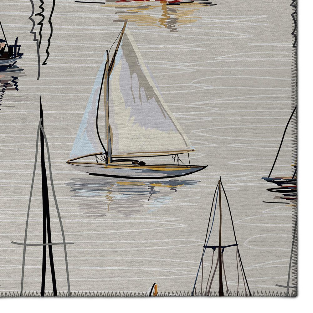Dalyn Rug Company Harbor Beach 2&#39;6&quot; x 3&#39;10&quot; Ivory Indoor/Outdoor Area Rug, , large