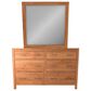 Archbold Furniture 2 West 6-Drawer Dresser and Mirror in Natural, , large