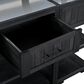 HOMLUX 62.3"" Outdoor Kitchen Island in Black, , large