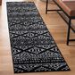 Safavieh Tulum TUL272 2" x 9" Black and Ivory Runner, , large
