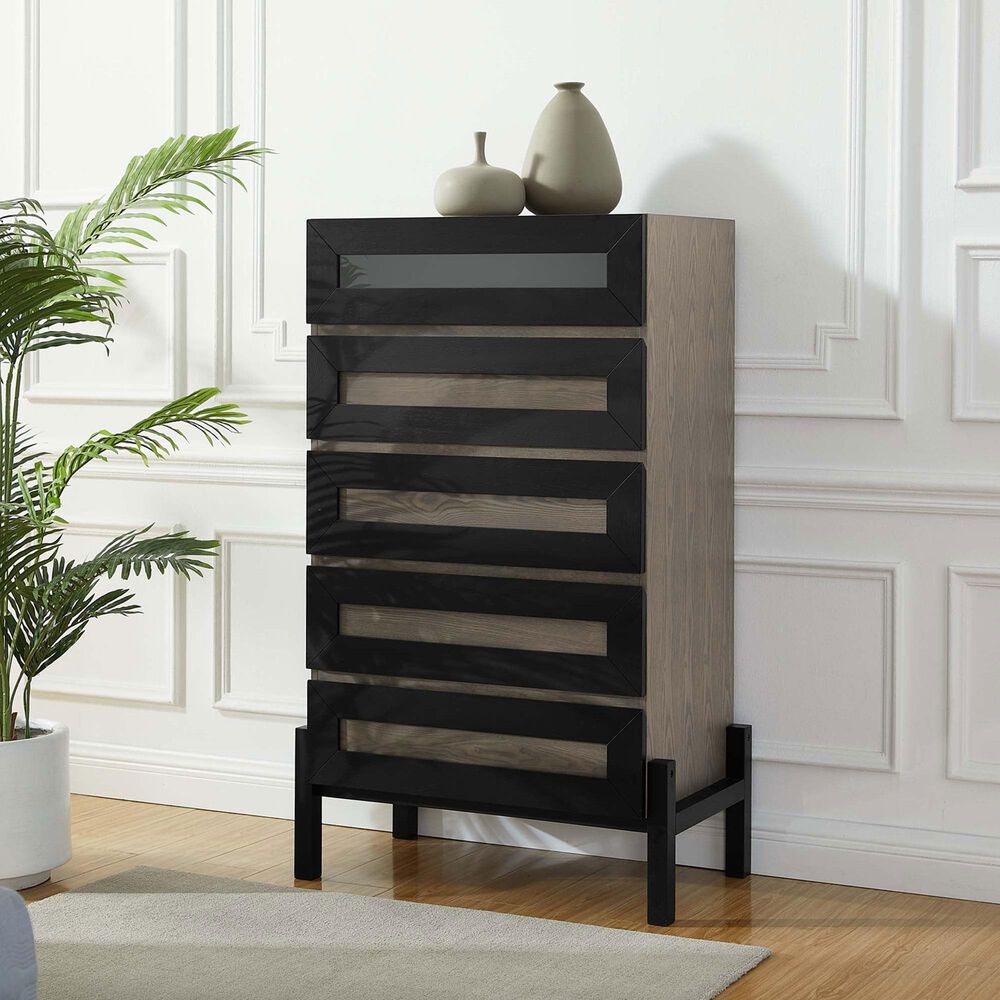 Modway Merritt 5-Drawer Chest in Oak, , large