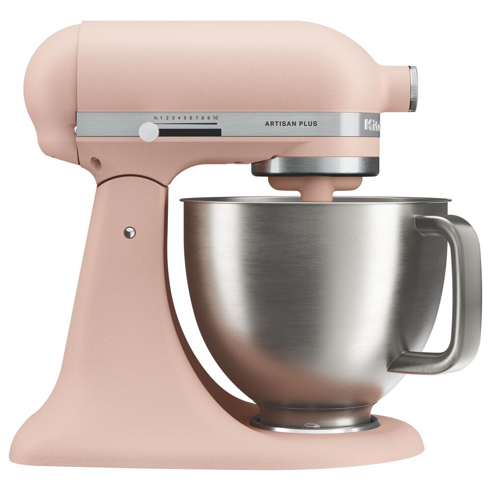 KitchenAid Artisan Plus 5-Quart Stand Mixer in Feather Pink, , large