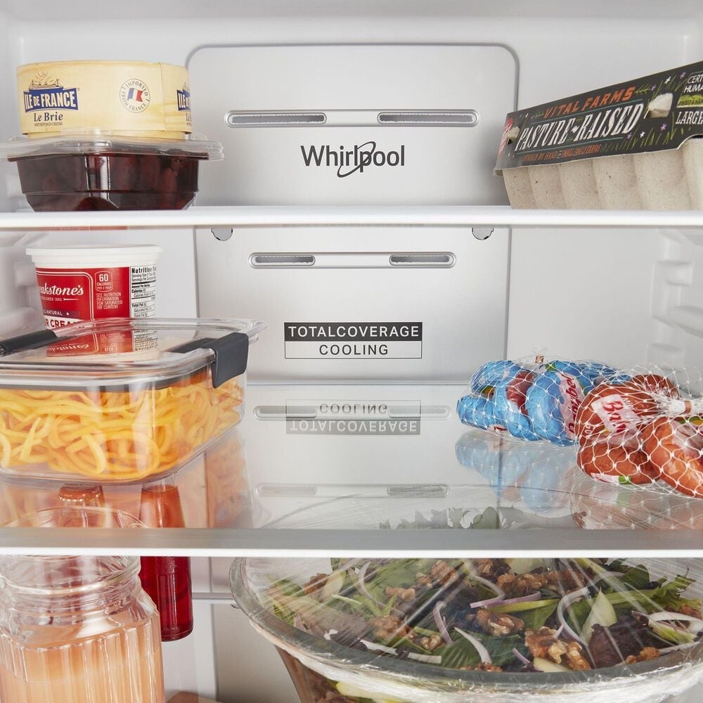 Whirlpool 12.7 Cu. Ft. Counter-Depth Wide Bottom-Freezer Refrigerator in Black Stainless, , large