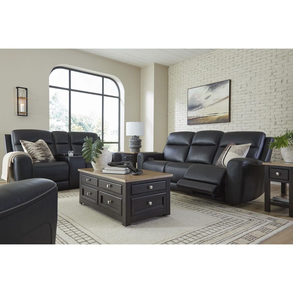 Ashley 5Z-Comfort Power Reclining Sofa in Onyx, , large