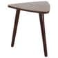 Maple and Jade Triangle End Table in Brown, , large