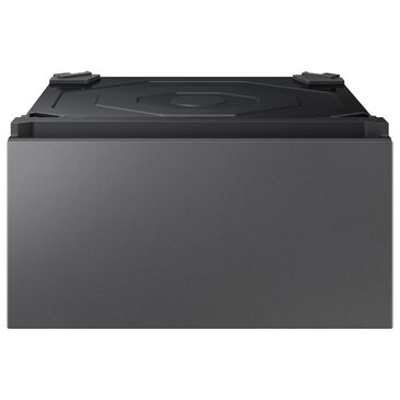 Samsung Bespoke 27" Wide Laundry Pedestal with Storage Drawer in Dark Steel, , large