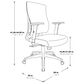 OSP Home Office Chair with Black Cushion with Chrome Finish, , large