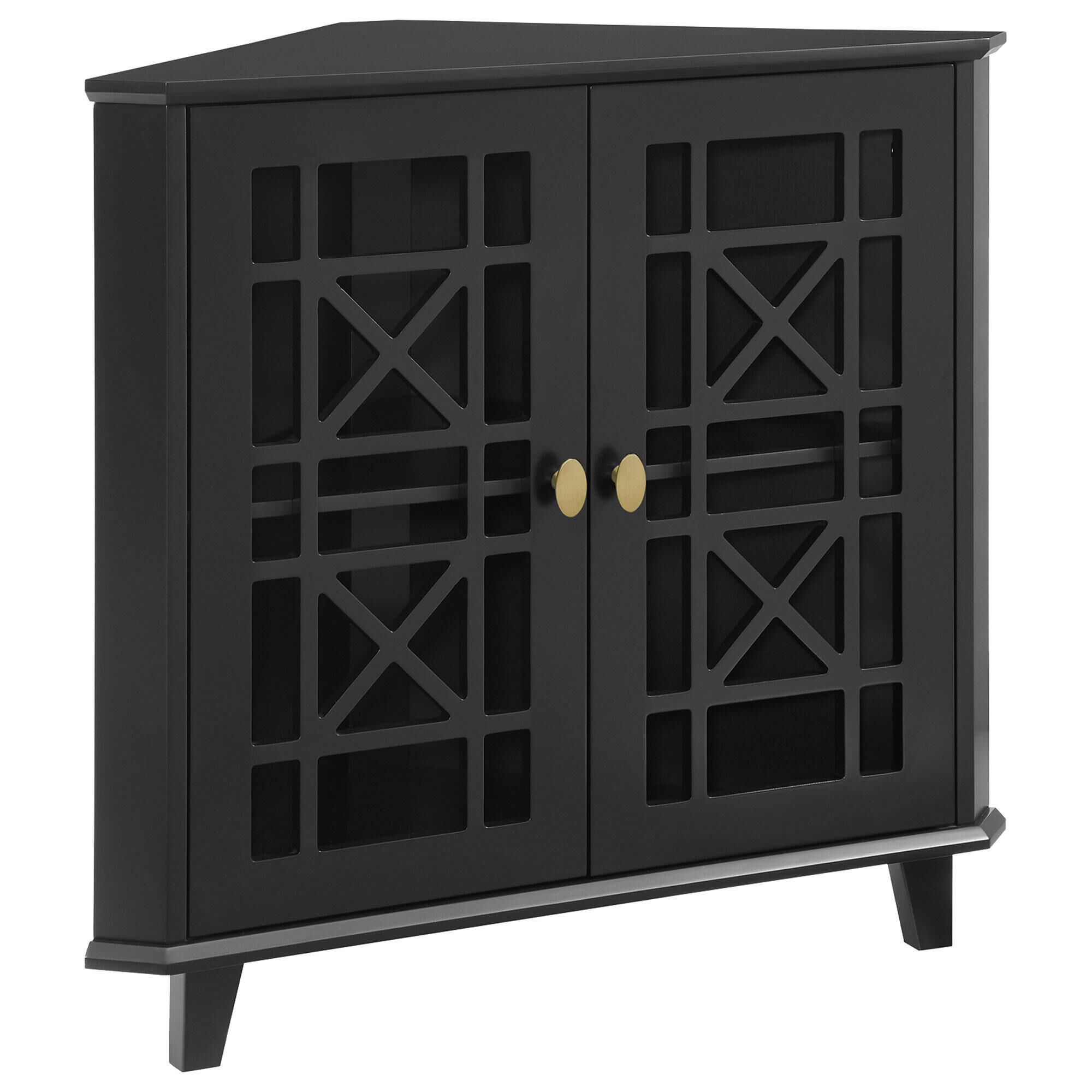 White corner accent cabinet deals