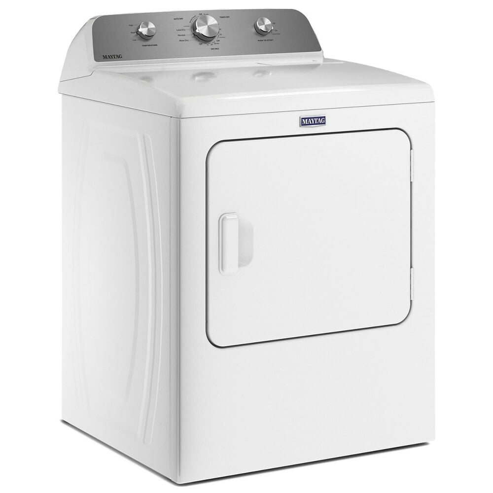 Maytag 4.3 Cu. Ft. Top Load Impeller Washer and 7.0 Cu. Ft. Electric Wrinkle Prevent Dryer Laundry Pair in White, , large