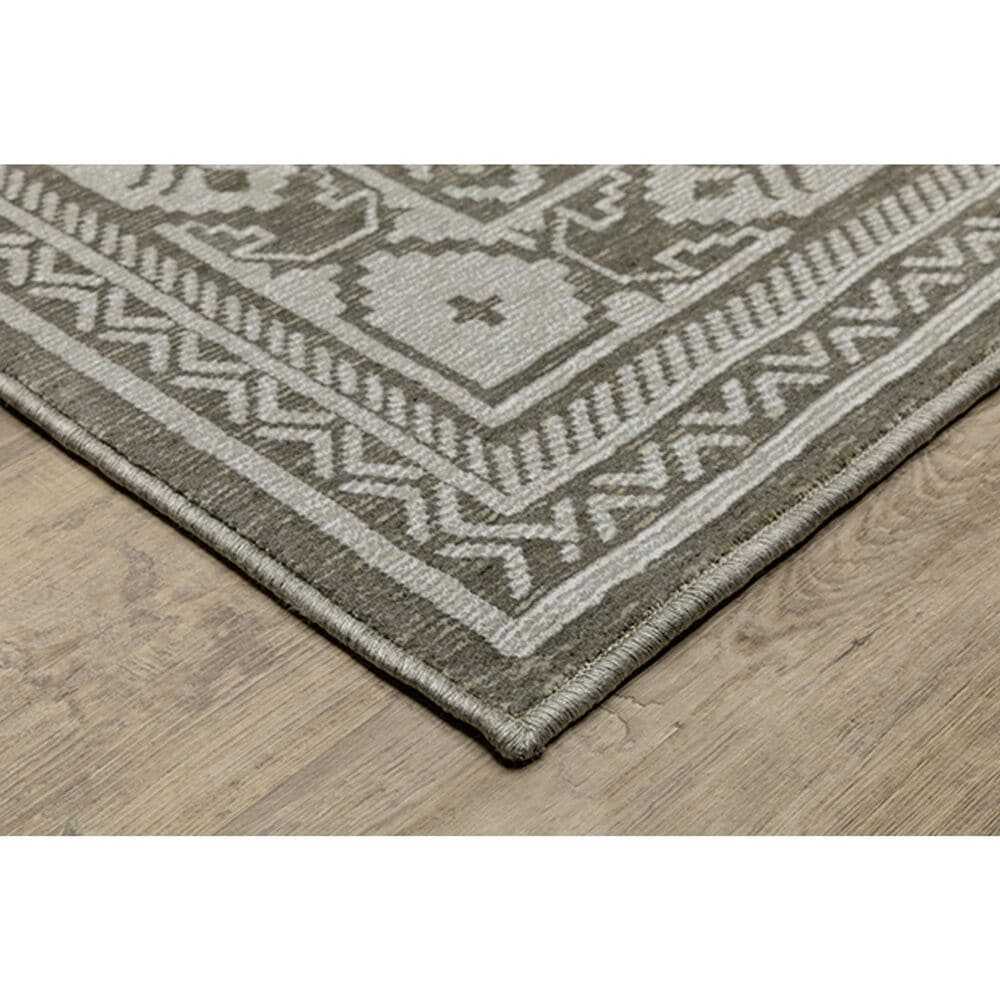 Oriental Weavers Intrigue INT06 3&#39;10&quot; x 5&#39;5&quot; Grey Area Rug, , large