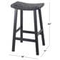 Maple and Jade Handmade Woven Kitchen Bar Stool in Matte Black, , large