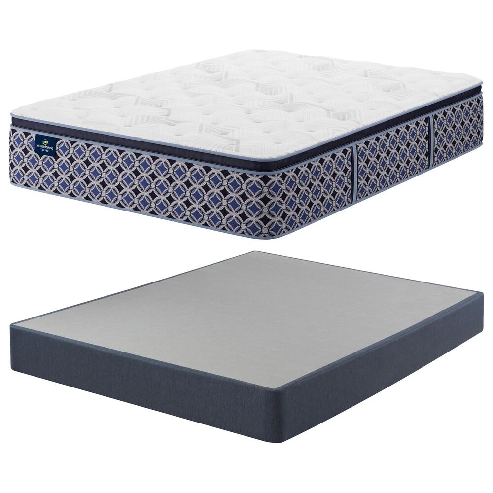 Serta Perfect Sleeper Select Leawood Plush Pillow Top Full Mattress with High Profile Box Spring, , large