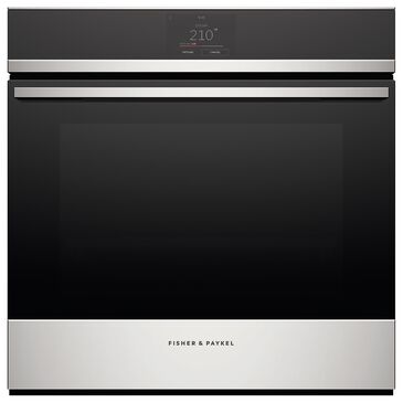 Fisher and Paykel 24" Electric Single Wall Steam Oven in Black and Stainless Steel, , large