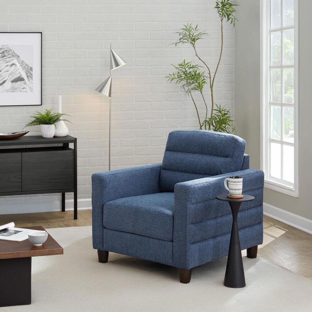 LumiSource Willow Accent Chair in Blue, , large