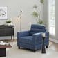 LumiSource Willow Accent Chair in Blue, , large