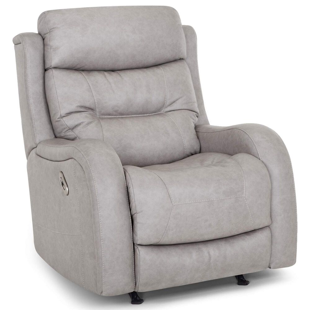 Moore Furniture Magnus Power Rocker Recliner in Scylla Ash, , large