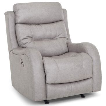 Moore Furniture Magnus Power Rocker Recliner in Scylla Ash, , large